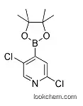 Molecular Structure of 1073353-98-6 (2,5-DICHLORO-4-(4,4,5,5-TETRAMETHYL-[1,3,2]-DIOXABOROLAN-2-YL)PYRIDINE)